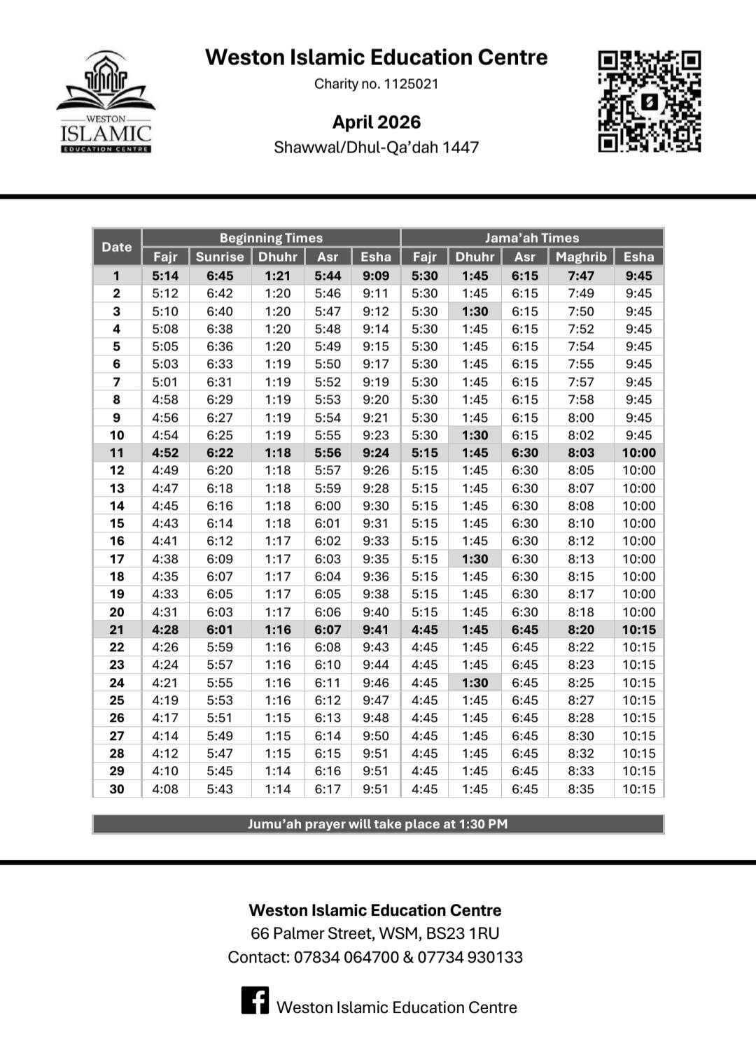 Weston Islamic Education Centre